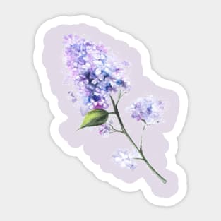 Lilac Flower Twig Sticker